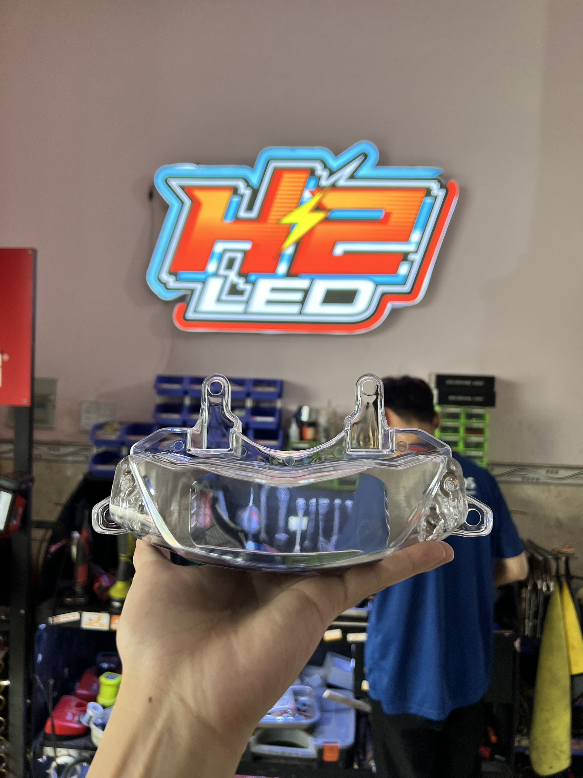 Mika demi SH gắn 3 bi mini ( Mika không kèm đèn)