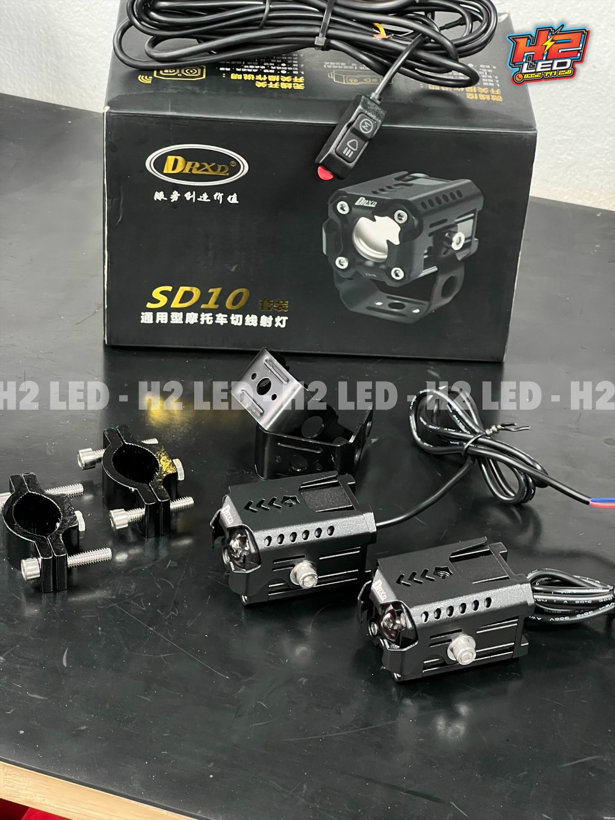 Bộ đèn trợ sáng mini DRXD SD10 - H2LED